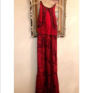 Beautiful beaded dress with straps